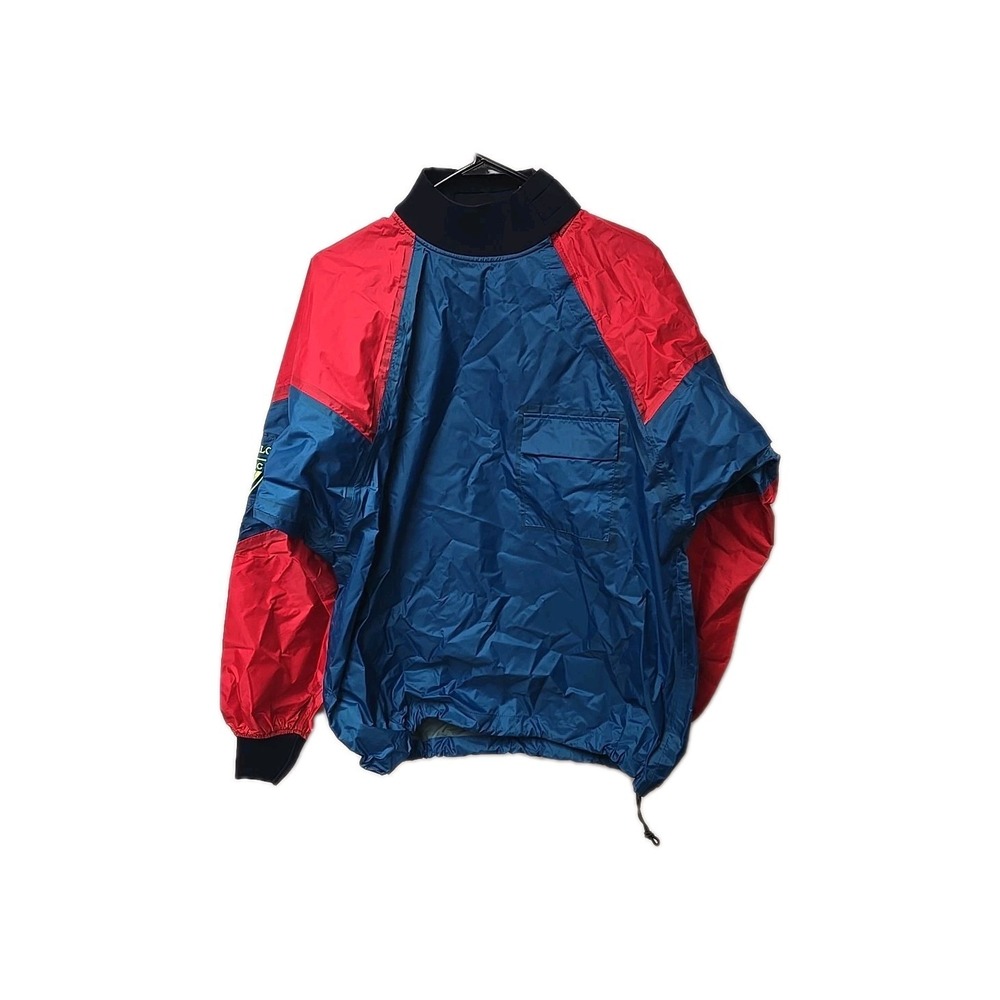 Vintage Henri Lloyd Sailing Jacket Olympic Smock Red Blue Bri-Nylon Men's Large
